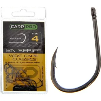 Rybářský háček Háčky na zem s protihrotem Carp Pro WIDE GAPE CLASSICS 10 ks
