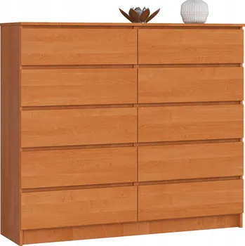 Komoda Komoda Akord 138 x 40 x 121 cm, olše, matná