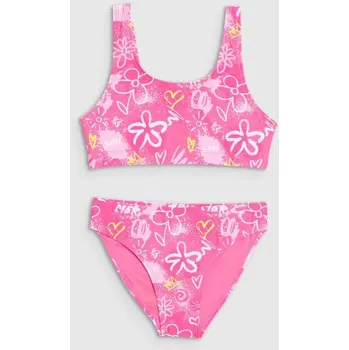 Dámské plavky Dívčí dvoudílné plavky 4F 4FJRSS25UBKSF051-90A 158/164