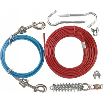 Vodítko pro psa Vodítko treningové vodítko lanko 15 m