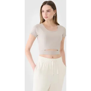 Dámské hladké tričko 4F 4FRSS25TTSHF2695-83S xs