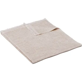 Šála Vlněná šála Pašmína úzká světle béžová