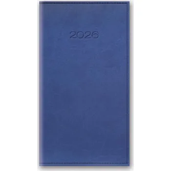 Kalendář Kalendarz kieszonkowy A6 2026 zgaszony niebieski