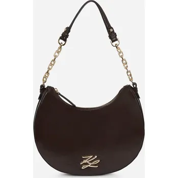 KABELKA KARL LAGERFELD K/AUTOGRAPH MOONBAG NAPLAK TOBACCO