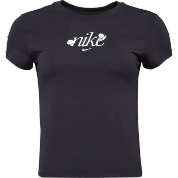 Dámské tričko Nike SPORTSWEAR CHILL KNIT XL Černá, Bílá