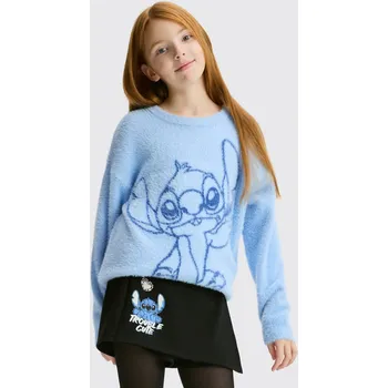 Dívčí sukně Reserved - Kraťasy Lilo a Stitch - černý - 114DN-99X - 114DN-99X-128