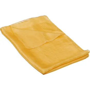 Šála Hedvábná šála jednobarevná žlutá