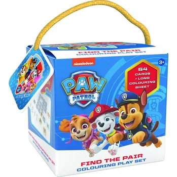 JIRI MODELS Pexeso na cesty Tlapková Patrola + omalovánky v krabičce | 38