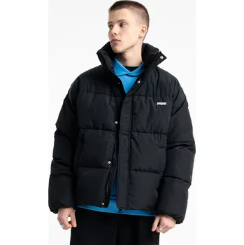 Reporter Young | Chlapecká černá prošívaná zimní zateplená bunda s aplikací "FADE" - Barva ČERNÁ, Velikost 170 253-0882B-09-100-1