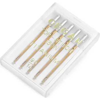 Strojové jehly Top Stitch s velkým ouškem 70; 80; 90 Organ, malé, (90/14) zlatá