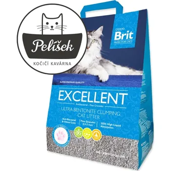 Podestýlka pro kočku Kočkolit BRIT Fresh for Cats Excellent Ultra Bentonite 5kg (PRO KOČIČÍ KAVÁRNU)