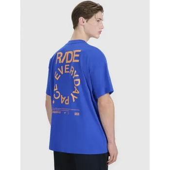 Pánská móda Pánské tričko oversize s potiskem 4F 4FWSS25TTSHM1979-36S xxl