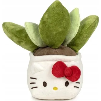 plyšák Hello Kitty – Plyš „Květináč“ 20 cm Listy