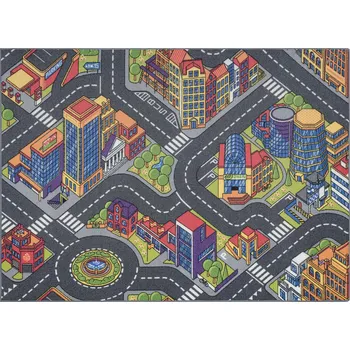 Koberec PROTISKLUZOVÝ DĚTSKÝ KOBEREC 95x133 cm šedý #AW008