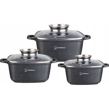 Vrták Sada hrnců Masterpan skleněná 6 ks