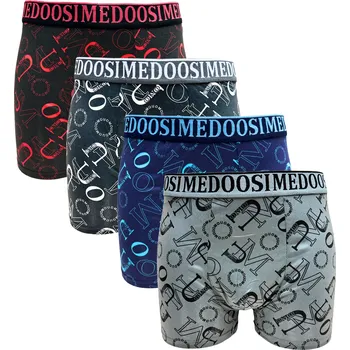 Pánské kraťasy SET 4ks - Elastické boxer šortky Z089D Velikost: 3XL