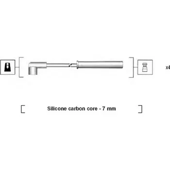 Zapalovací kabel Sada kabelů pro zapalování MAGNETI MARELLI 941385040937