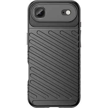 Odolné pouzdro Forcell Thunder Apple iPhone Air – černé (Odolné pouzdro Forcell Thunder pro Apple iPhone Air – zesílené rohy, zvýšené hrany, absorpce nárazů, podpora bezdrátového nabíjení)