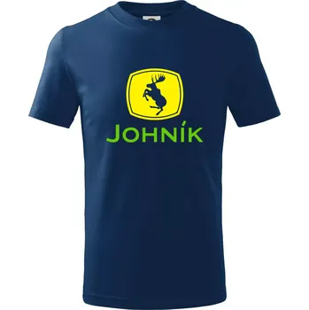 Chlapecké tričko Johník - Tričko dětské bavlněné - 98 cm / 2 roky ( Půlnoční modrá )
