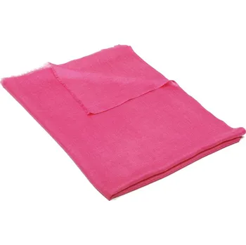 Šála Kašmírská vlněná pašmína Self tmavě růžová