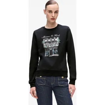 Dámská mikina MIKINA KARL LAGERFELD PARIS SKETCH STORE SWEATSHIRT BLACK