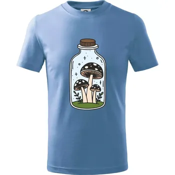 Chlapecké tričko Goblincore láhev - Tričko dětské bavlněné - 98 cm / 2 roky ( Pyžamově světlá modrá )