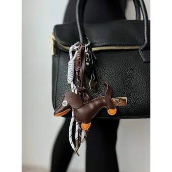 Šperk Dámský přívěsek s jezevčíkem v hnědé barvě, VELIKOST UNI