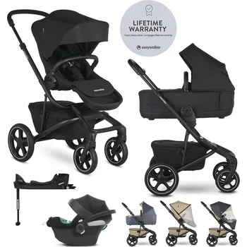 Kočárek EASYWALKER SET Kočárek 4v1 Jimmey Pepper Black LITE RWS + CYBEX Aton B2 i-Size