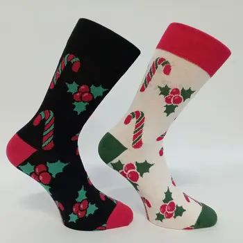 Dámské punčochy Dámské vánoční ponožky Maryla - 37-41 / černá