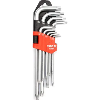 Klíč Sada klíčů TORX s otvorem 9 ks Yato YT-0511