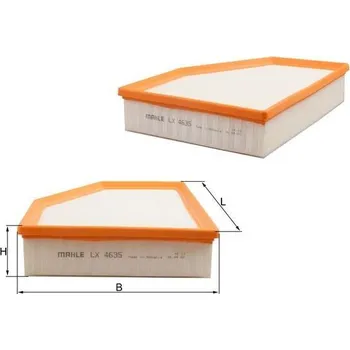 Vzduchový filtr Vzduchový filtr MAHLE LX 4635