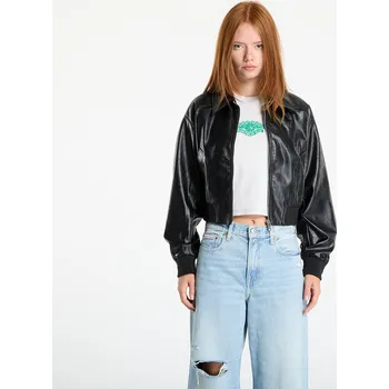Bunda Calvin Klein Jeans A-Cropped Crinkle Jacket Black XS