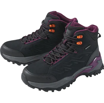 Dámská obuv CRIVIT Dámská kožená trekingová obuv (černá, 37)