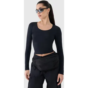 Dámské tričko Dámské hladké tričko s dlouhým rukávem 4F 4FRSS25TLONF511-20S S