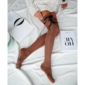 Dámské punčochy Dámské nadkolenky Barbara - 37-41 / hnědá