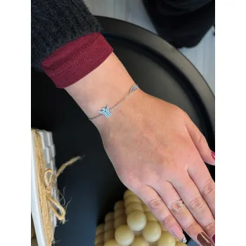 Náramek Dámský náramek z chirurgické oceli s andělem, VELIKOST UNI