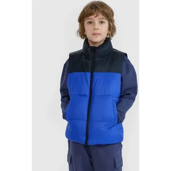 Chlapecká bunda 4F 4FJWSS25TVJAM208-36S chlapecká péřová bunda bez rukávů se syntetickou výplní 122
