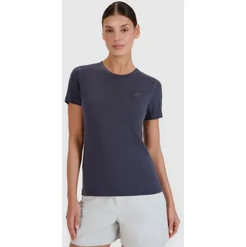 Dámské oblečení Dámské trekingové tričko z Merino vlny 4F 4FWSS25TFTSF1269-22S XS