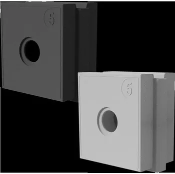 elektrický kabel Detas DET-1731052600 Záslepný modul SPC 0B černý pro systémy kabelových průchodů