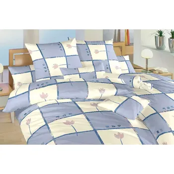 Povlečení Bavlněné povlečení - Tulipán světle modrý - na zip