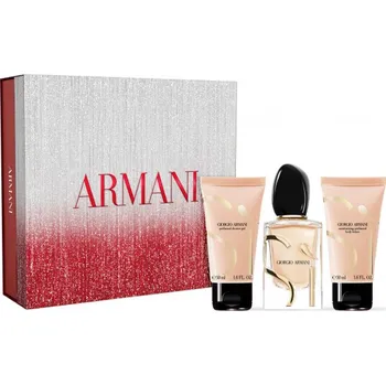 Kosmetická sada Giorgio Armani Sí dárková sada (parfémová voda 50 ml + tělové mléko 50 ml + sprchový gel 50 ml) dámská