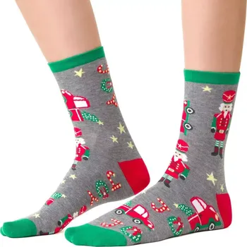 Dámské ponožky Dámské vánoční ponožky Joy - 38-40 / šedá