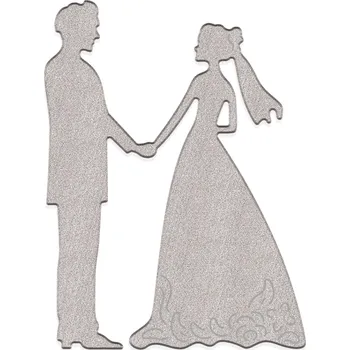 Řezačka papíru dp Craft Svatební 5,0 CM X 6,6 CM - vyřezávací kovová šablona