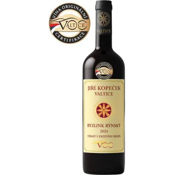 Víno Ryzlink rýnský 2024, voc, Ing. Jiří Kopeček, suché