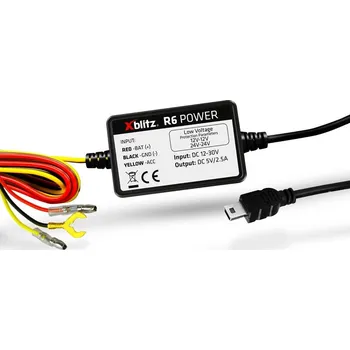 Napájecí kabel 3829 Xblitz R6 Power - Napájecí kabel pro autokamery
