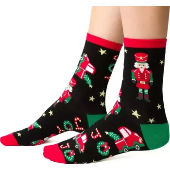 Dámské ponožky Dámské vánoční ponožky Joy - 35-37 / černá