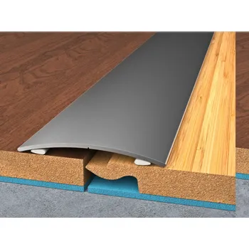 Podlahová lišta Bohemia profil přechodová lišta samolepící 40mm elox 90cm Barva: STŘÍBRNÁ