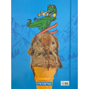 Desky s gumičkou "Fantasy colors", dinosaurus, MITAMA 61906-90028