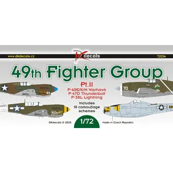 Plastikový model 1/72 49th Fighter Group (10x camo) Part II.