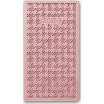 Kalendář Kalendarz kieszonkowy A6 2026 Vivella pudrowy róż
